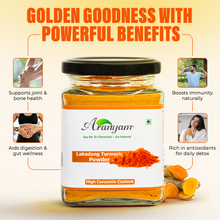 Load image into Gallery viewer, Natural Lakadong Turmeric Powder High Curcumin (7-12%) - 100g