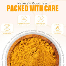 Load image into Gallery viewer, Lakadong Turmeric CurQmix for Dogs 110gm - Joint & Immune Supplement