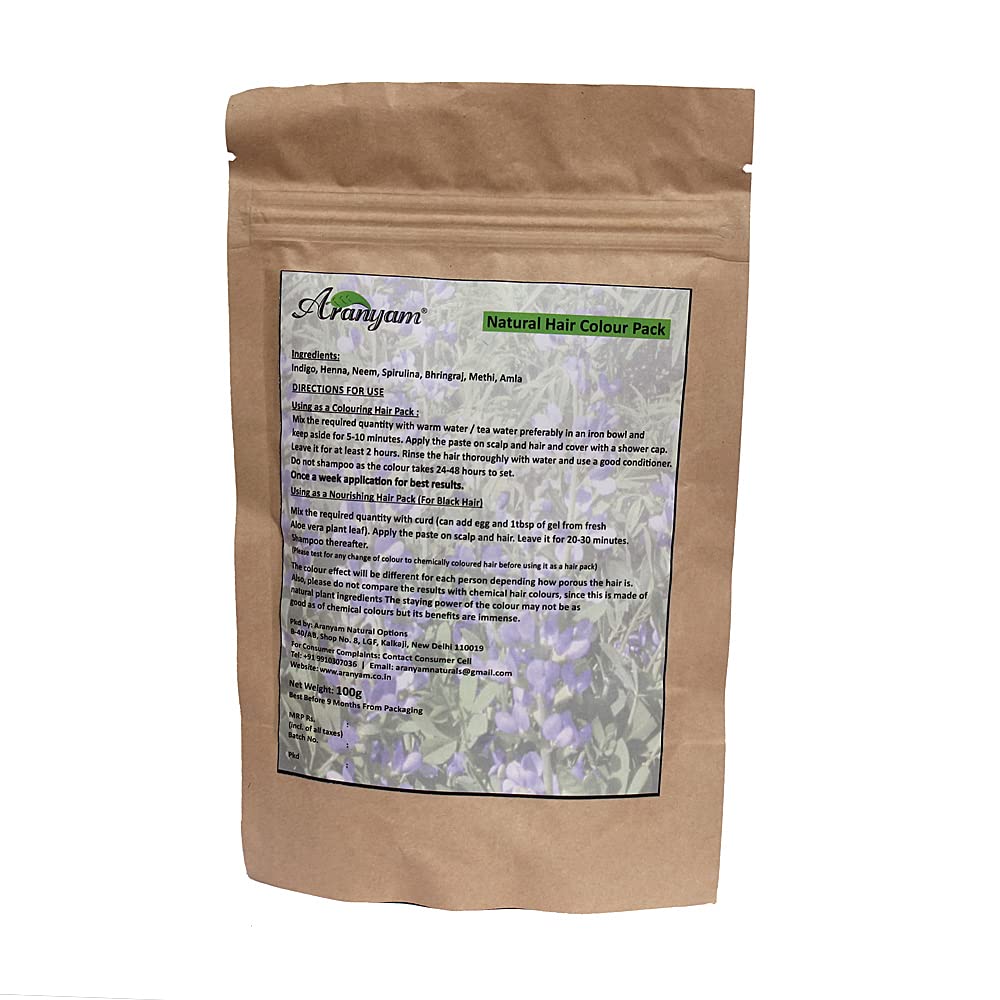 Natural Hair Colour Pack (Soft Black)