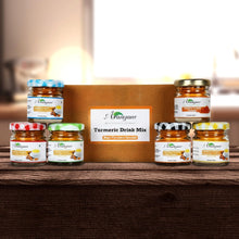 Load image into Gallery viewer, Lakadong Turmeric Drink Mix Combo - 6 Blends Included
