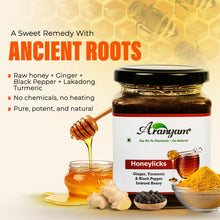 Load image into Gallery viewer, Aranyam Ginger, Black pepper, Turmeric Honeylicks
