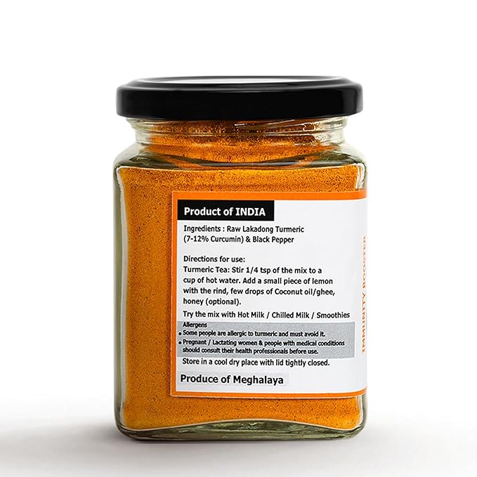 Lakadong Turmeric Drink Mix with Black Pepper