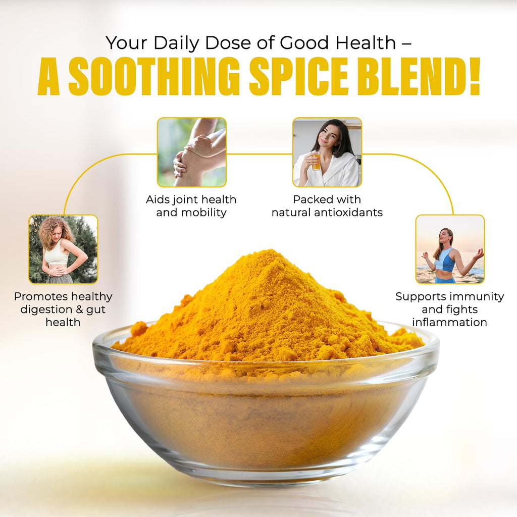Lakadong Turmeric Drink Mix with Black Pepper & Ginger