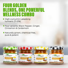 Load image into Gallery viewer, Combo Immunity Booster Lakadong Turmeric Latte Mixes with Black Pepper &amp; other spices
