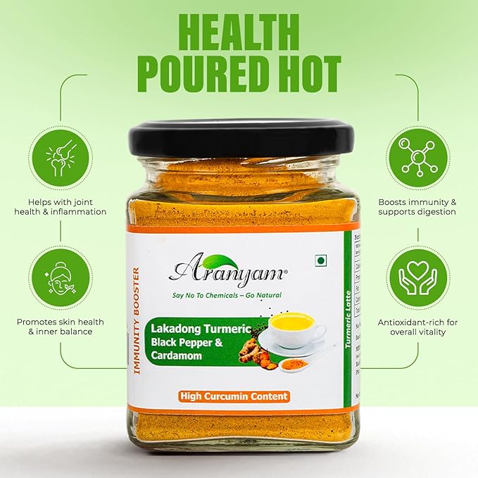 Lakadong Turmeric Drink Mix with Black Pepper & Cardamom