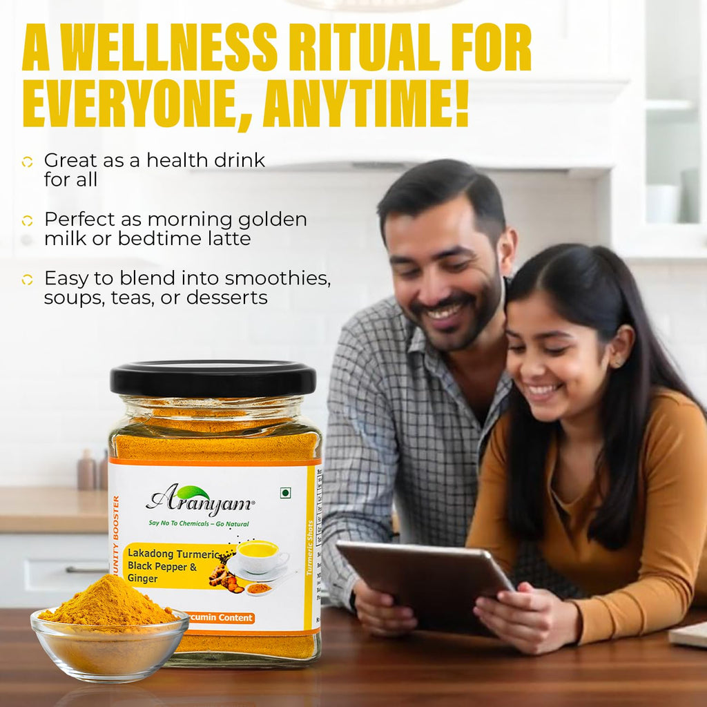 Lakadong Turmeric Drink Mix with Black Pepper & Ginger
