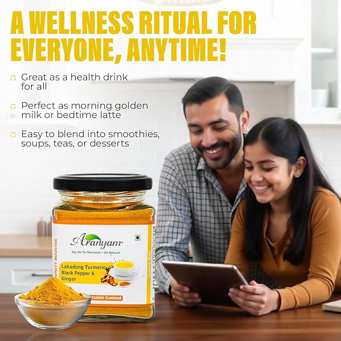 Lakadong Turmeric Drink Mix with Black Pepper & Ginger