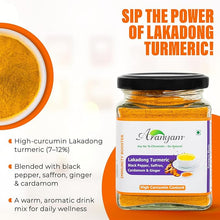 Load image into Gallery viewer, Lakadong Turmeric Drink Mix with Black Pepper, Saffron, Cardamom &amp; Ginger
