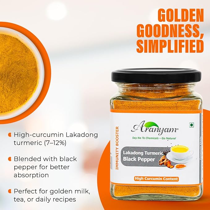 Lakadong Turmeric Drink Mix with Black Pepper