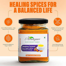 Load image into Gallery viewer, Lakadong Turmeric Drink Mix with Black Pepper, Saffron, Cardamom &amp; Ginger
