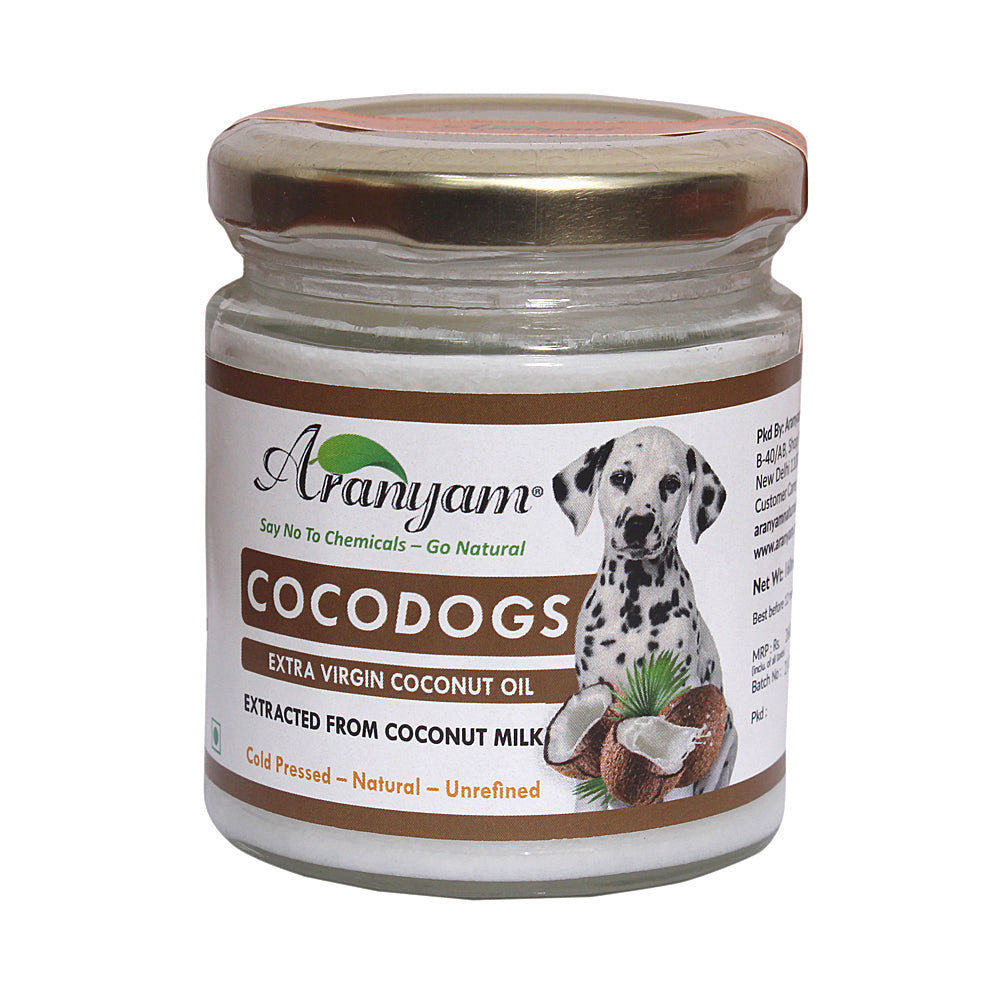 Coco Dogs - Extra Virgin Cold Pressed Coconut Oil Extracted from Coconut Milk -160ml