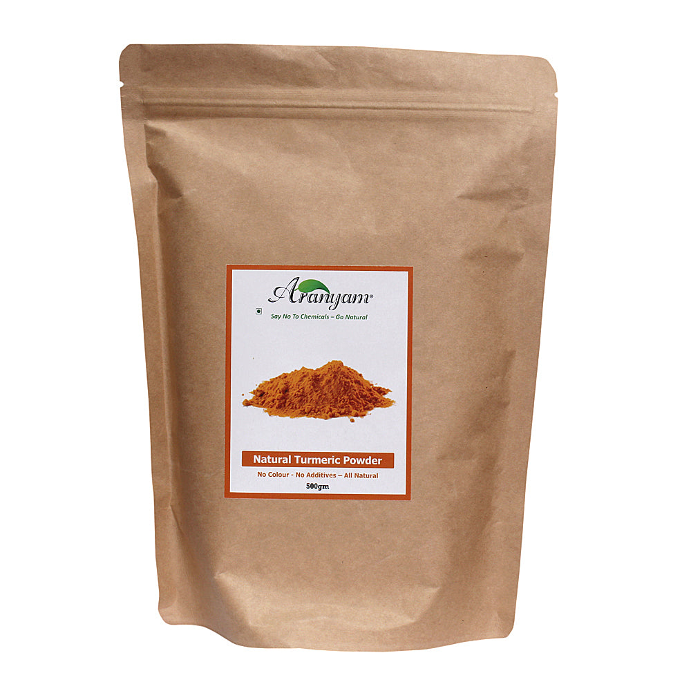 Natural Turmeric Powder with Natural Oils grown using Traditional Farming methods, 500gm