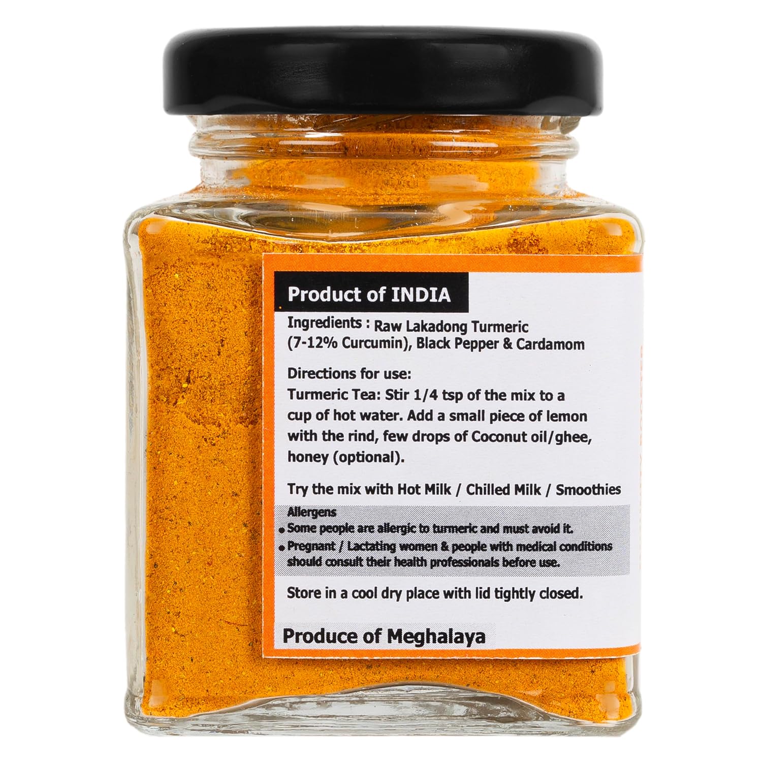 Lakadong Turmeric Drink Mix with Black Pepper & Cardamom