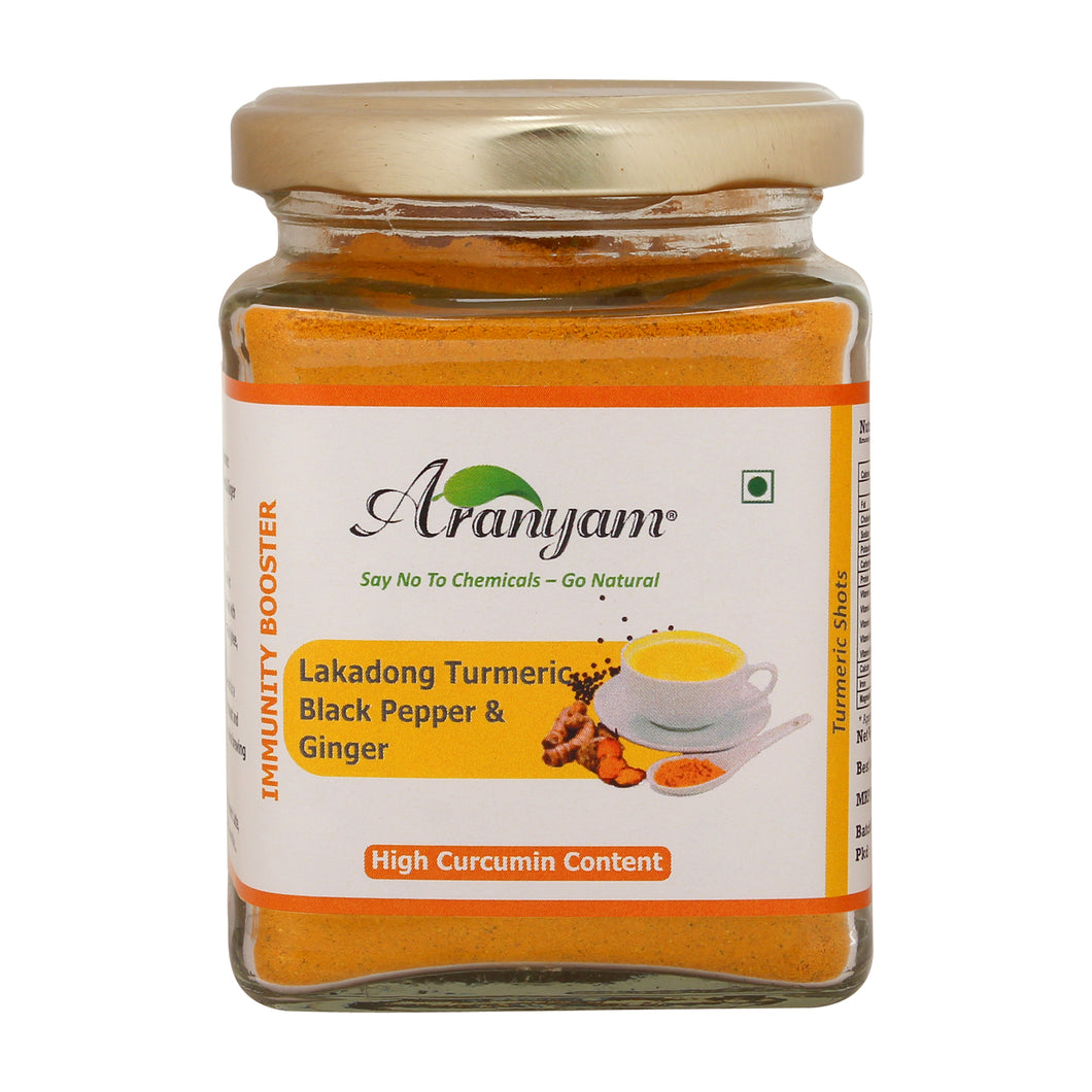Lakadong Turmeric Mix with Black Pepper & Ginger - Immunity Booster